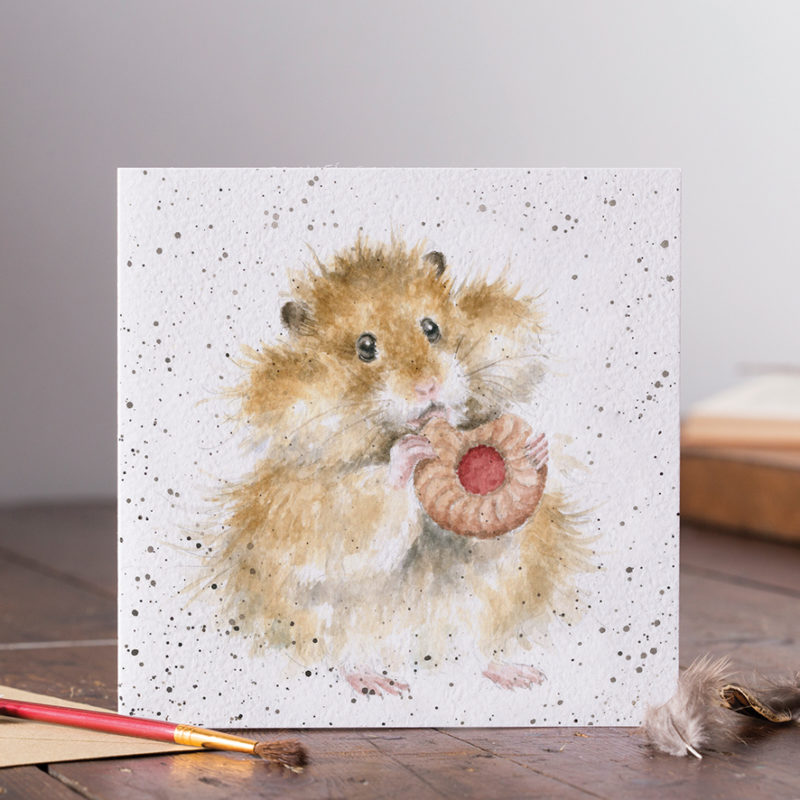 Grußkarte Hamster