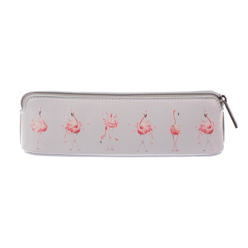 Pink Lady Flamingo Brush Bag Mäppchen Kosmetiktasche von Wrendale Designs