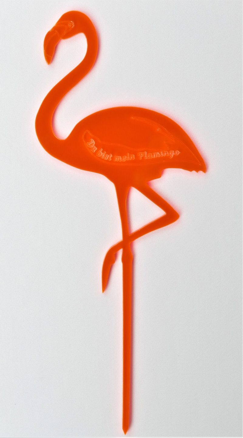 Flamingo Dekostecker Acrylglas