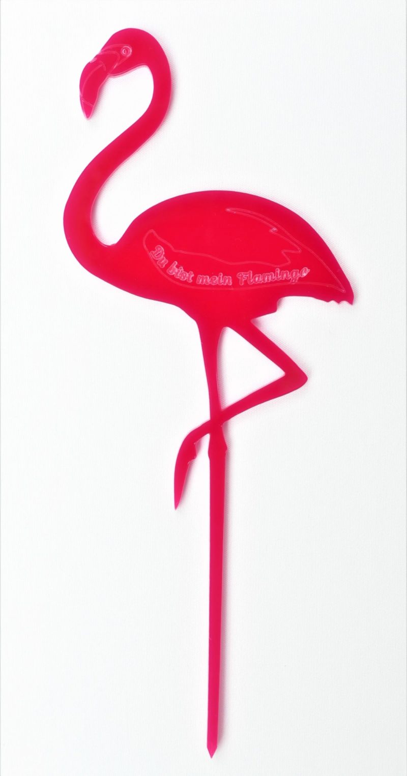 Flamingo Dekostecker Acrylglas