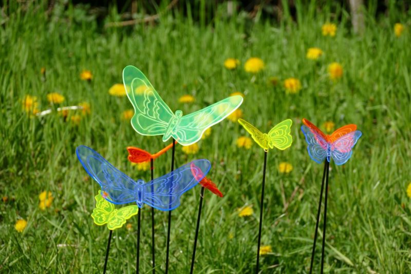 Sonnenfänger Schmetterlinge mit Stab